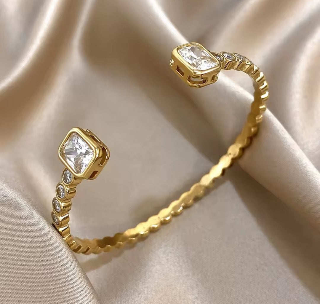 Zara Pave Open Bangle