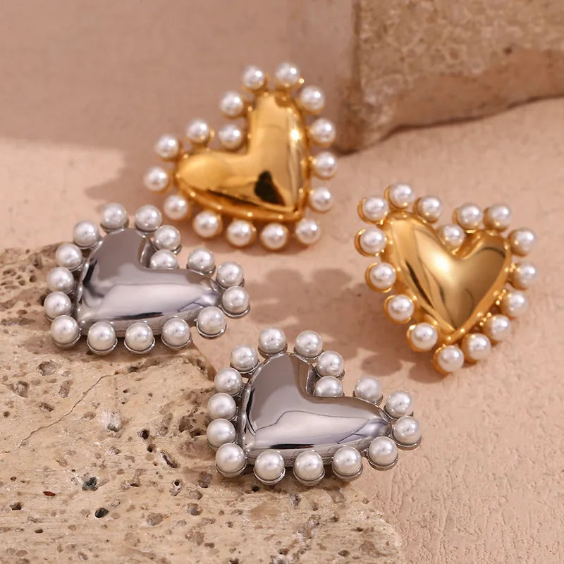 Celestial Heart Studs