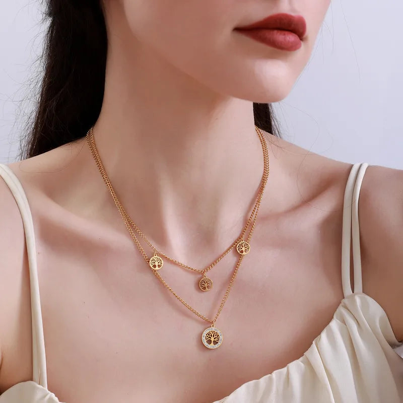 Lucky tree Layered Necklace