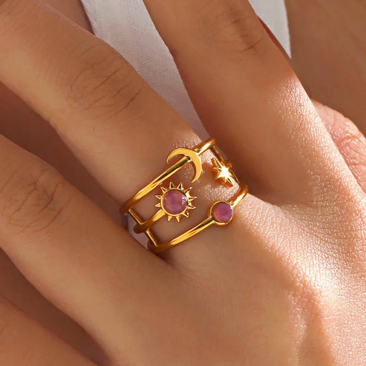 Dainty Moon Ring