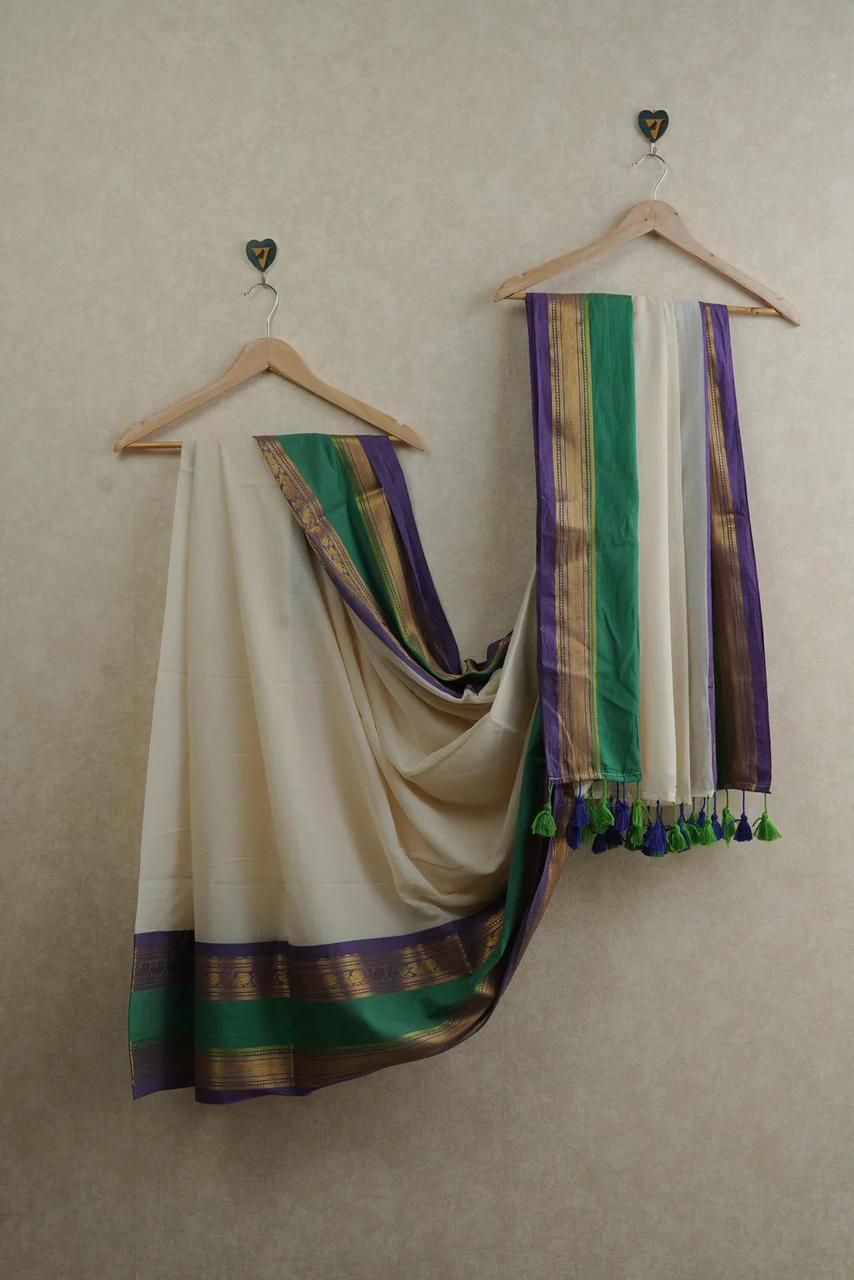 120 count Mul cotton Saree