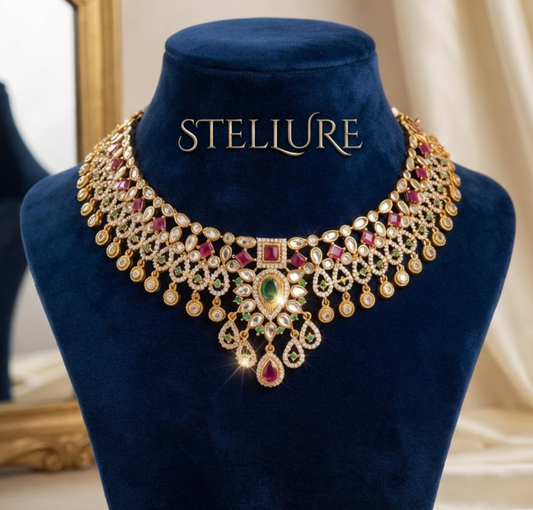 Diamond lookalike Necklace set