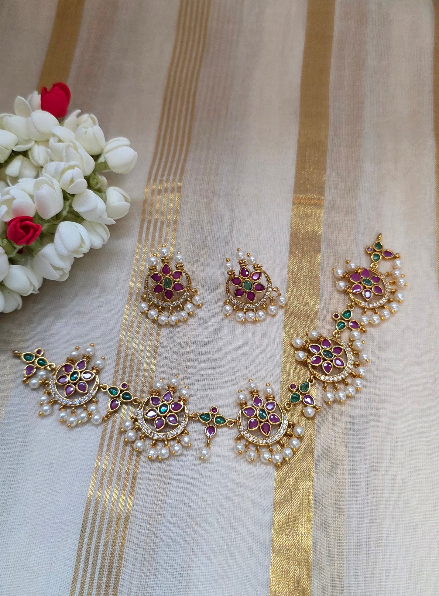 Gold look alike Festive Necklace
