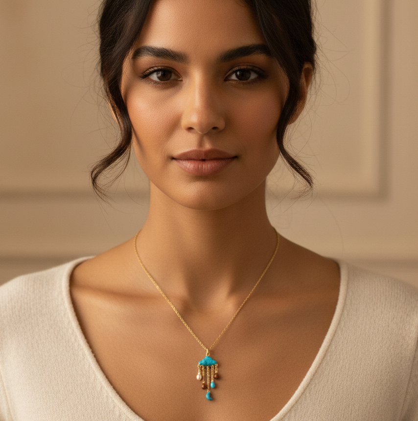 Cloud Drops Neckalce