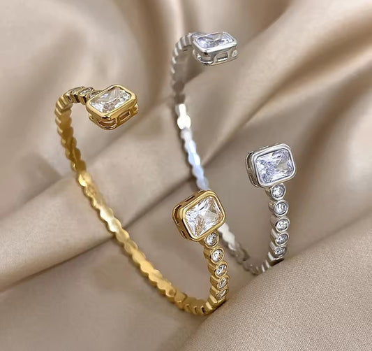 Zara Pave Open Bangle