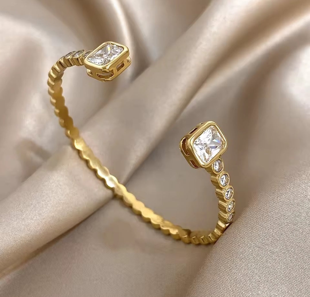 Zara Pave Open Bangle