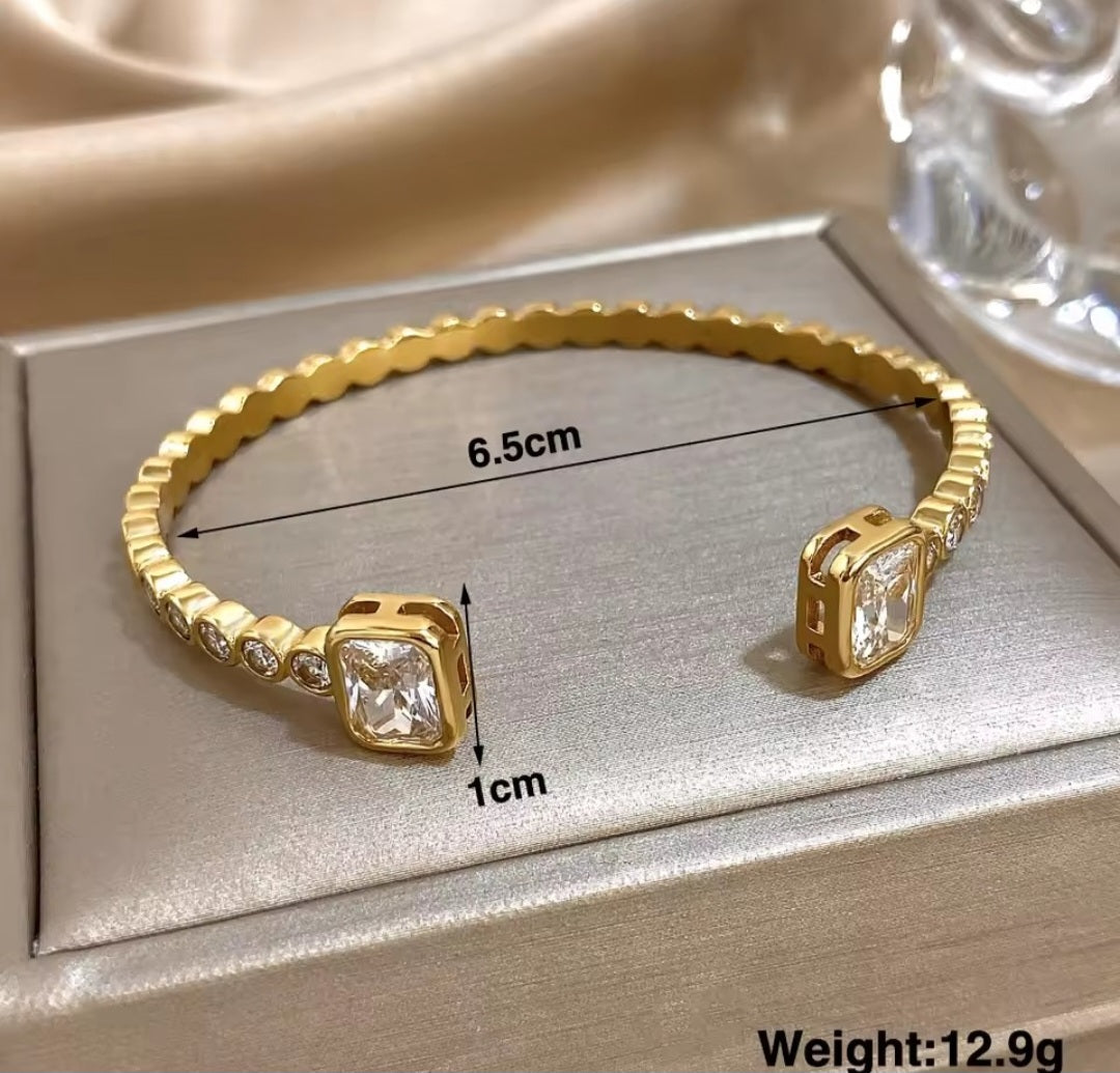 Zara Pave Open Bangle