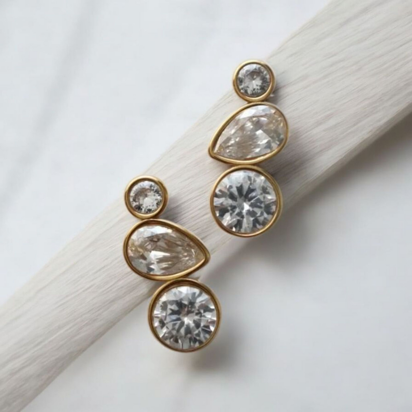 Zoya Zirconia Stone Earrings