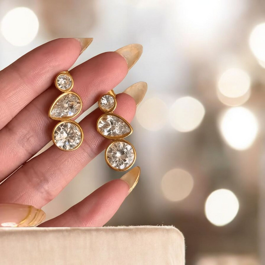 Zoya Zirconia Stone Earrings