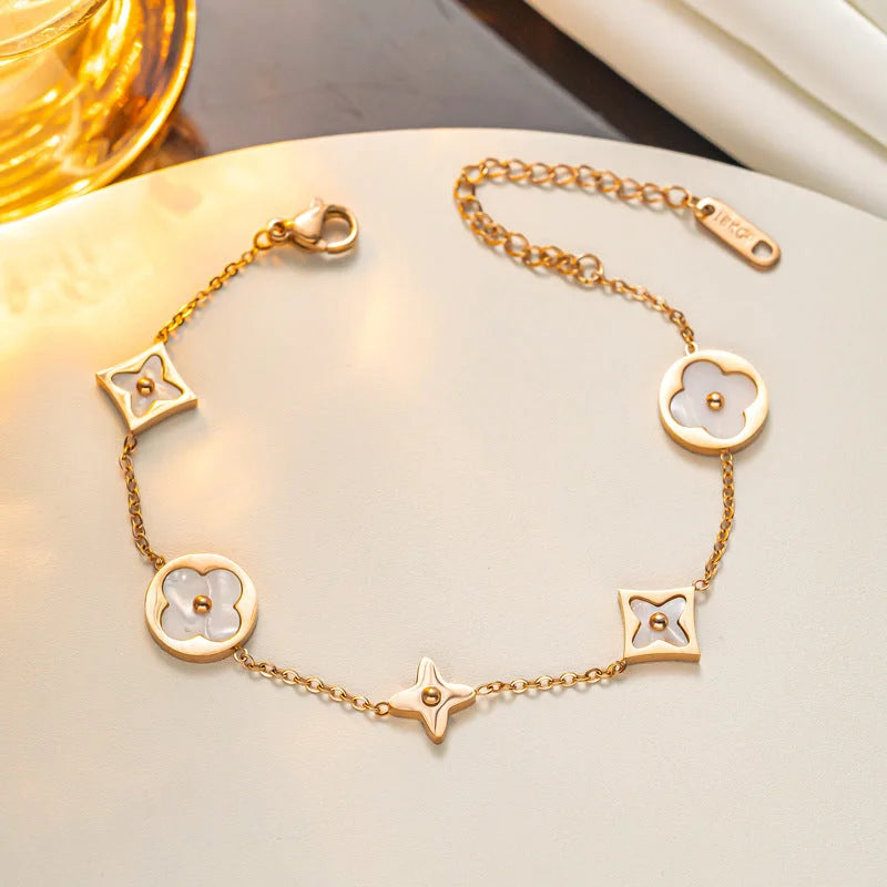 Flower Charm Bracelet