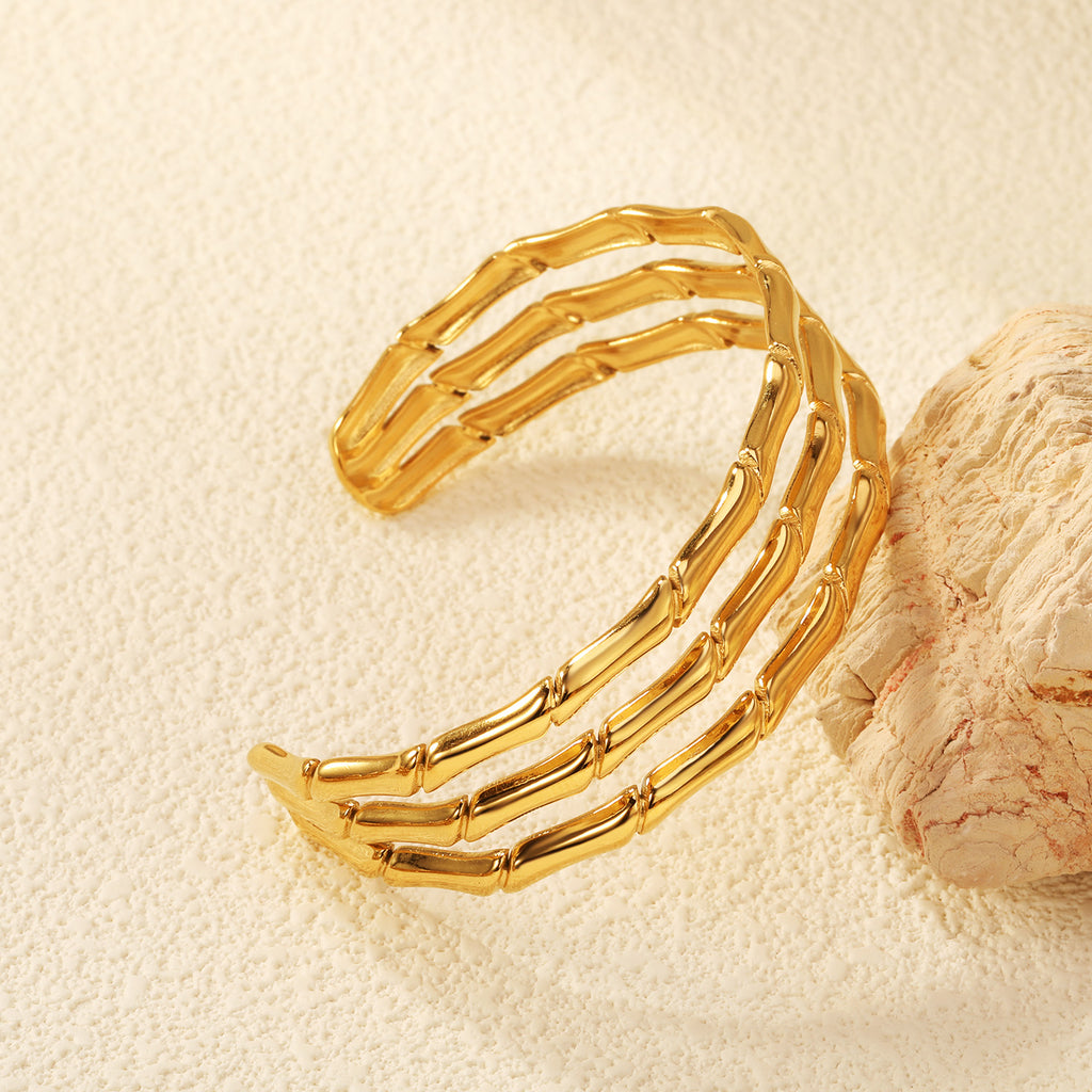 Bamboo Golden cuff
