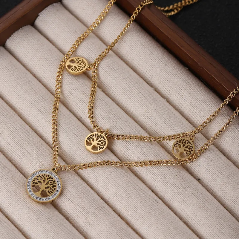 Lucky tree Layered Necklace