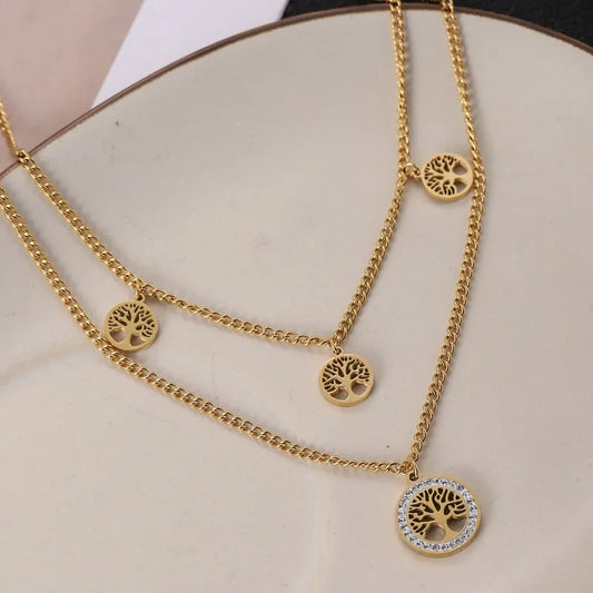 Lucky tree Layered Necklace
