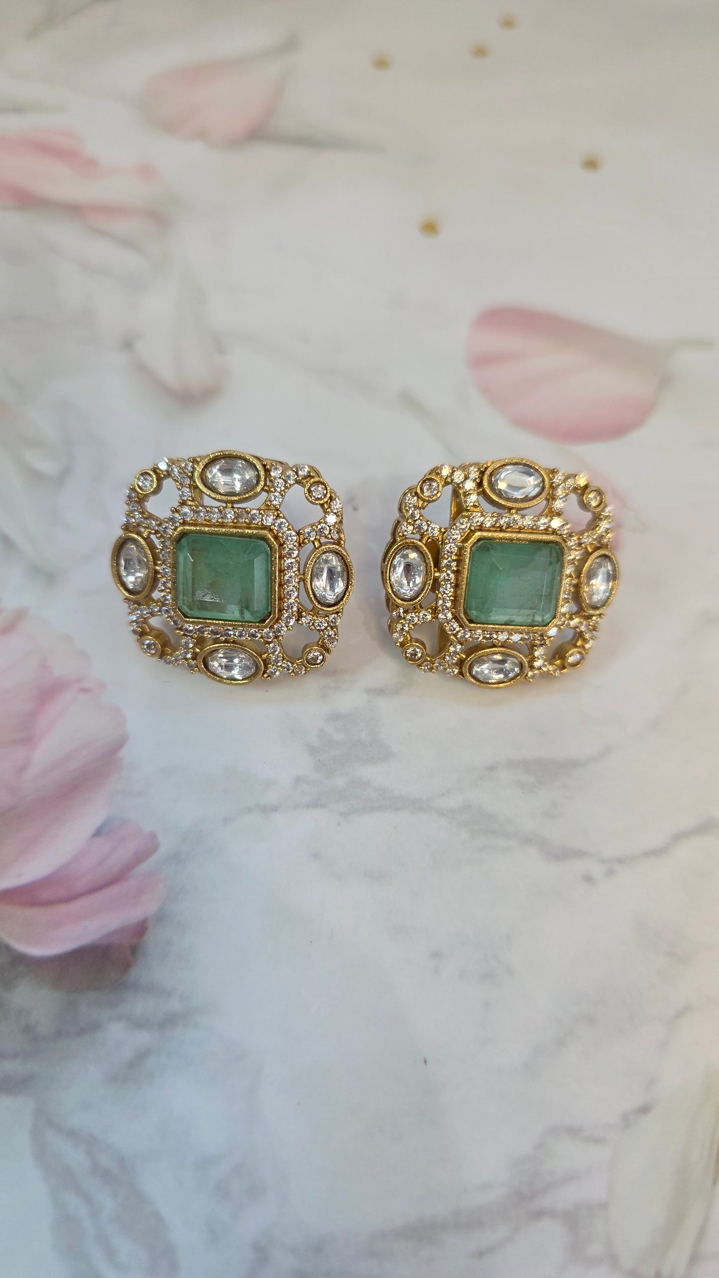 Niharika moissanite studs