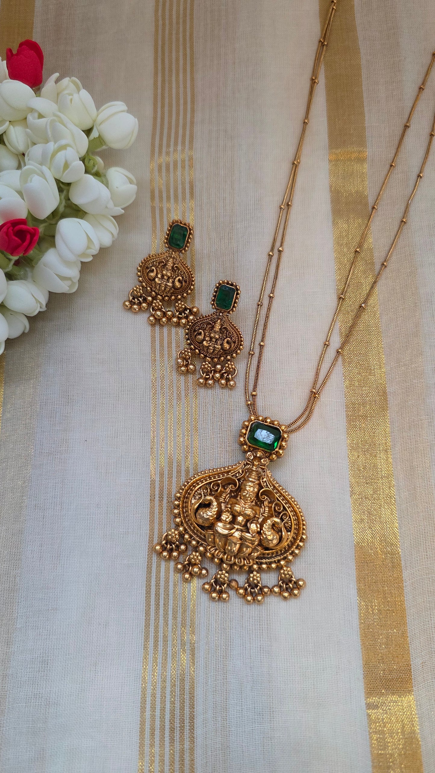 Goddess Lakshmi festive necklace