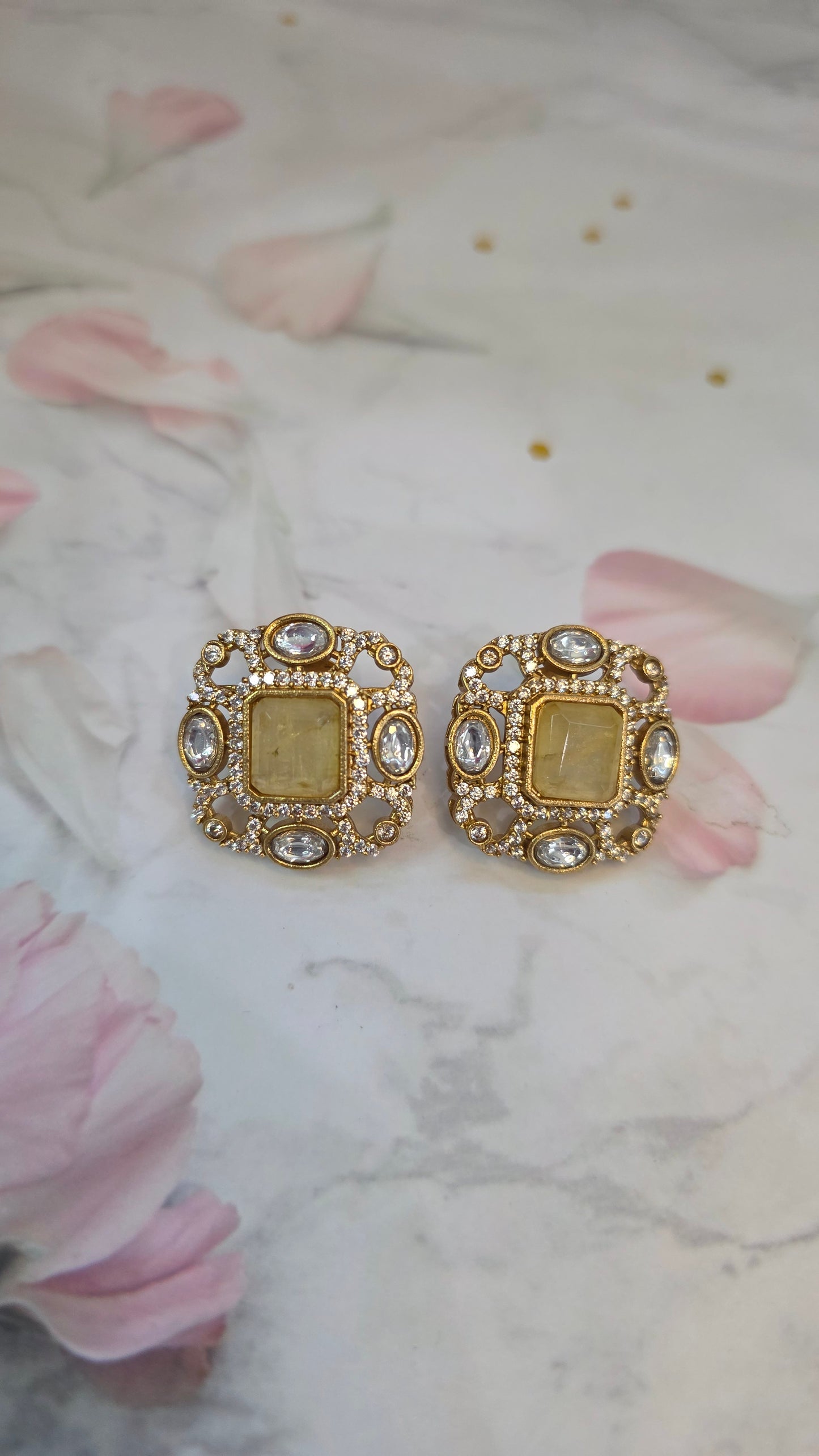 Niharika moissanite studs