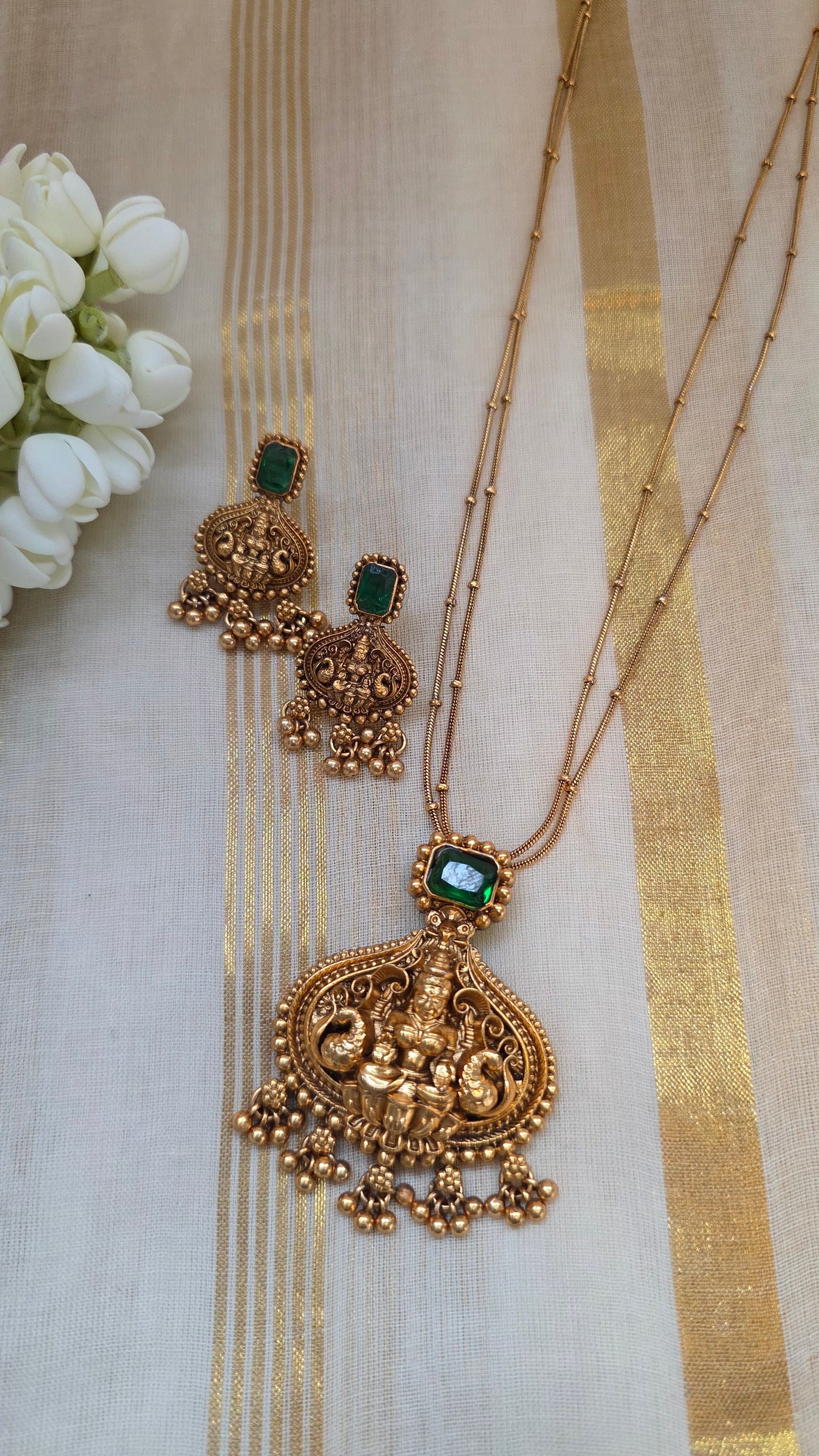 Goddess Lakshmi festive necklace