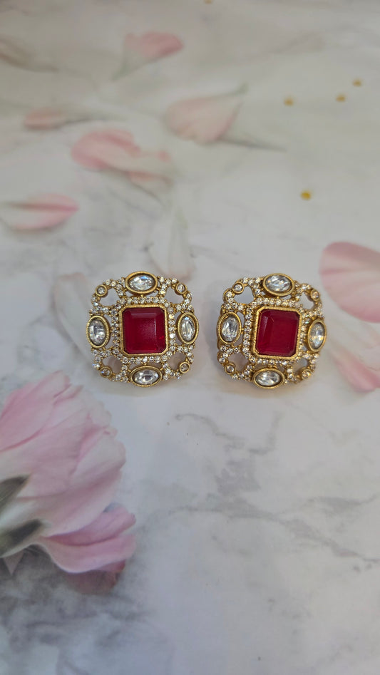 Niharika moissanite studs