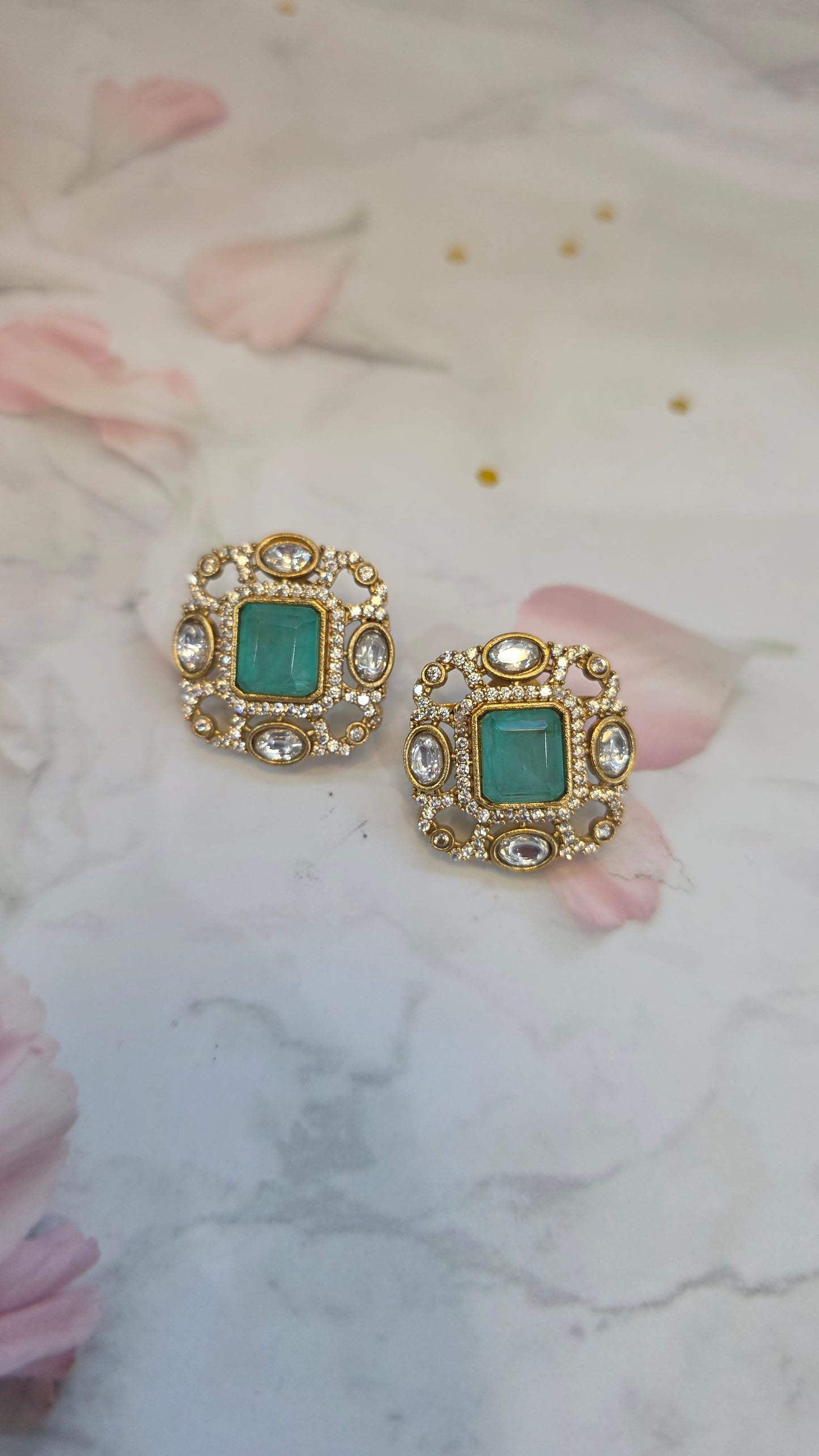 Niharika moissanite studs
