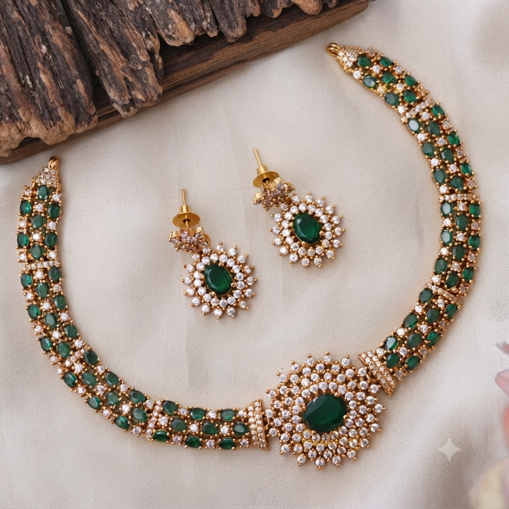 Gold look alike Festive Necklace