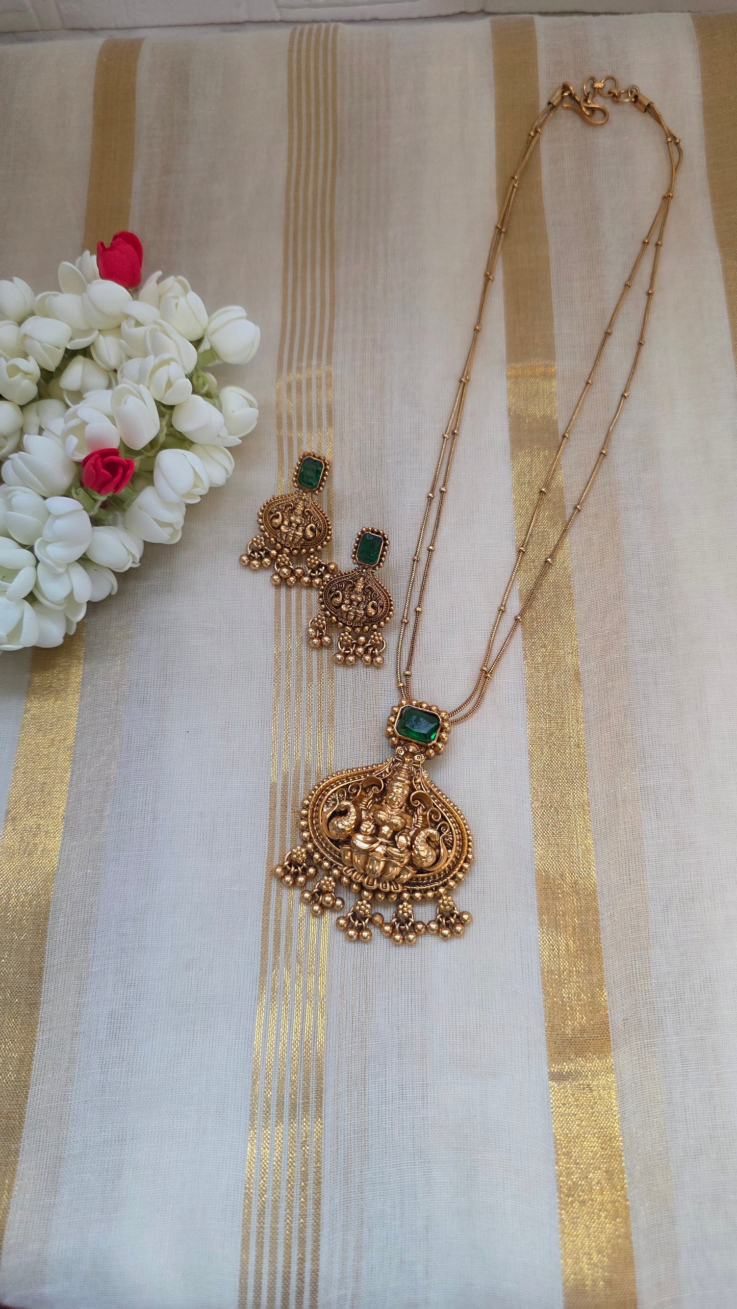 Goddess Lakshmi festive necklace