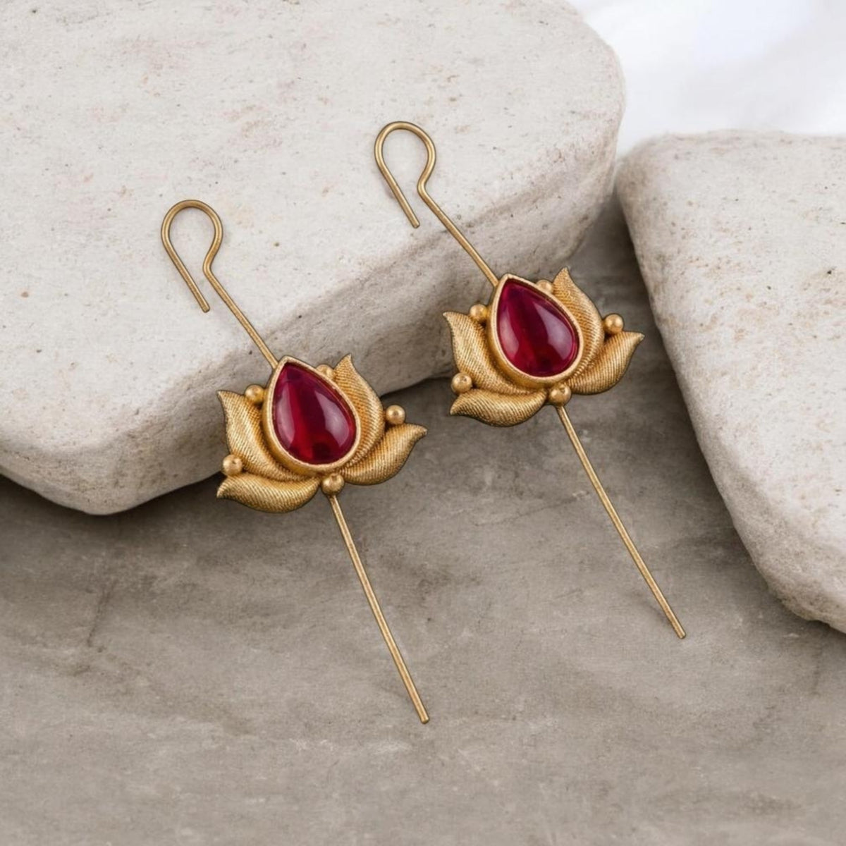 Pink Lotus 🪷 statement Ear Cuff