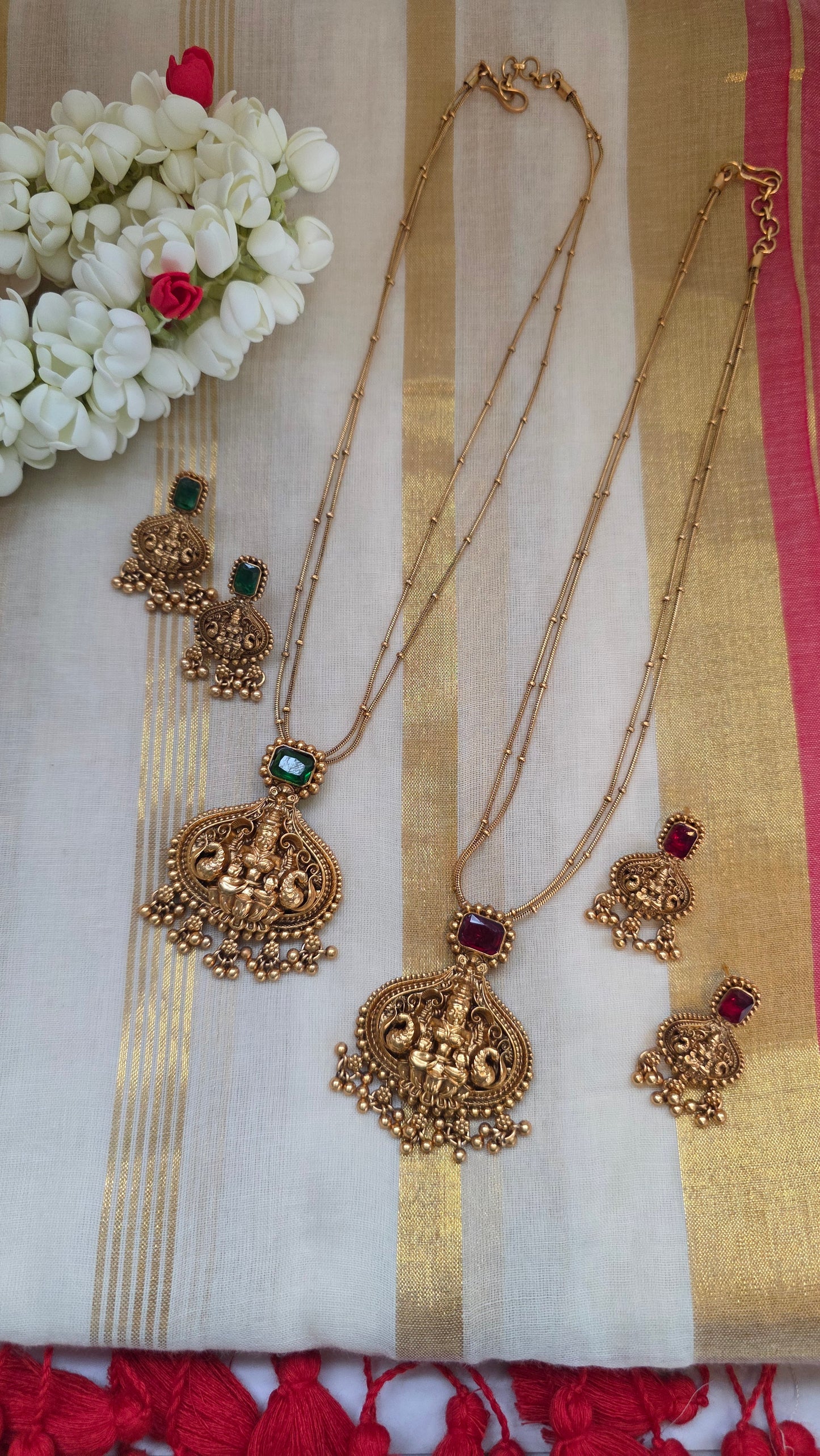 Goddess Lakshmi festive necklace