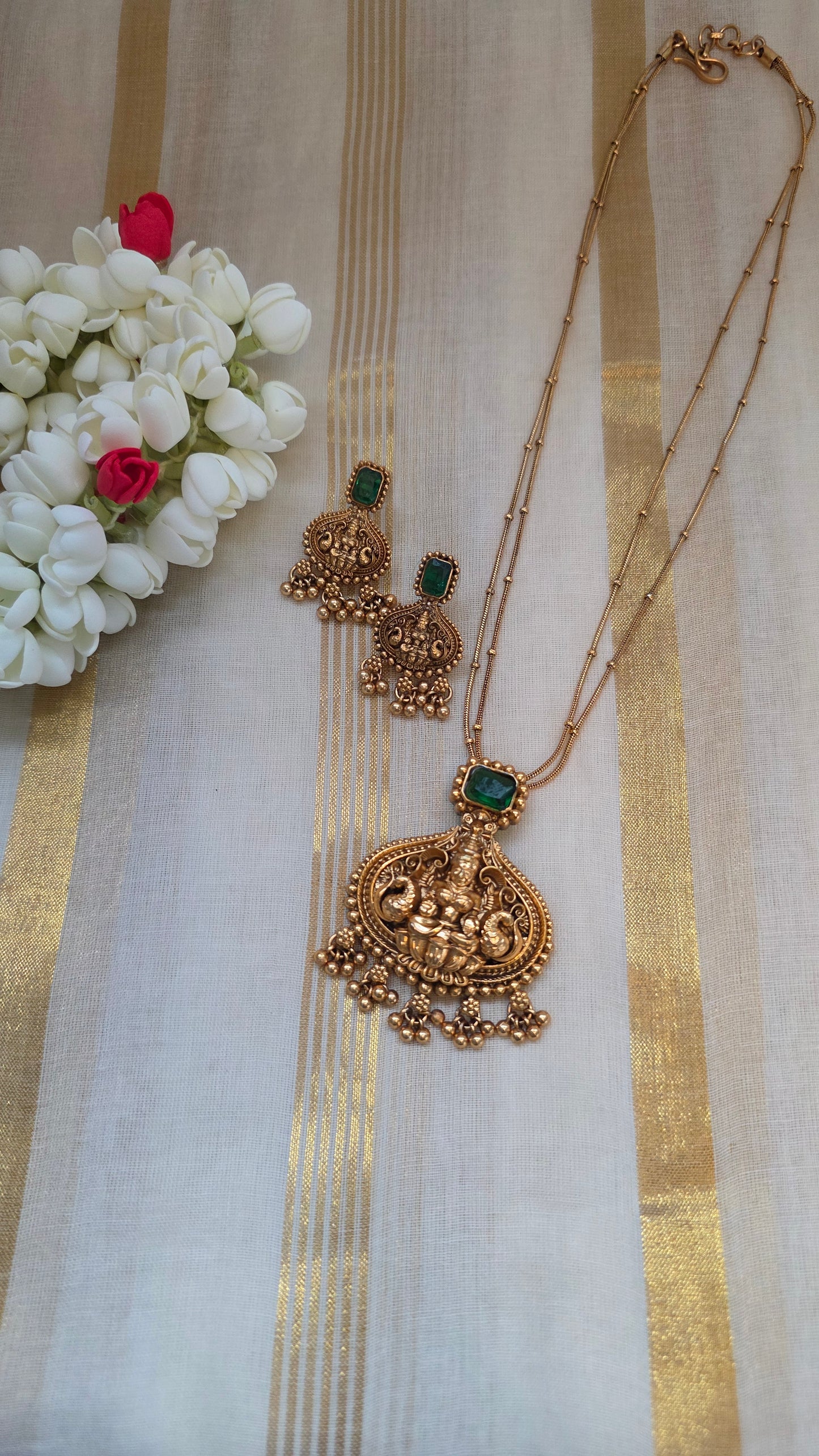 Goddess Lakshmi festive necklace