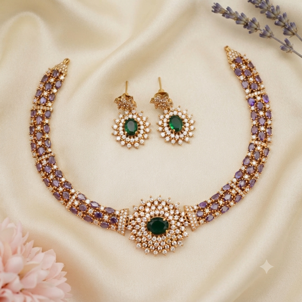 Gold look alike Festive Necklace