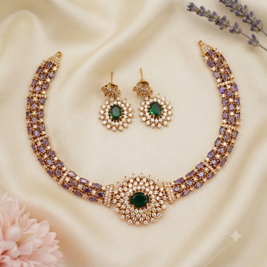 Gold look alike Festive Necklace