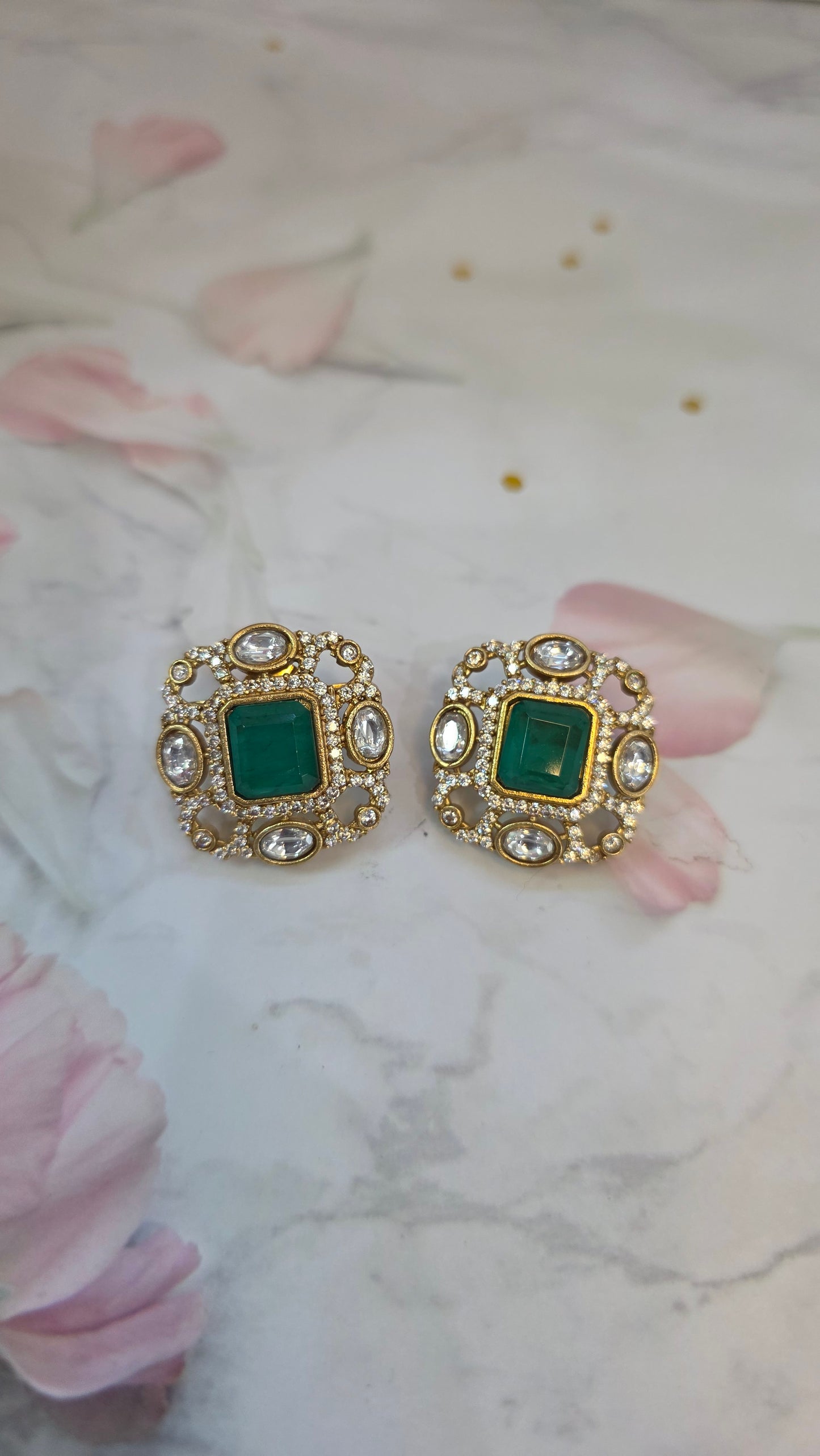 Niharika moissanite studs