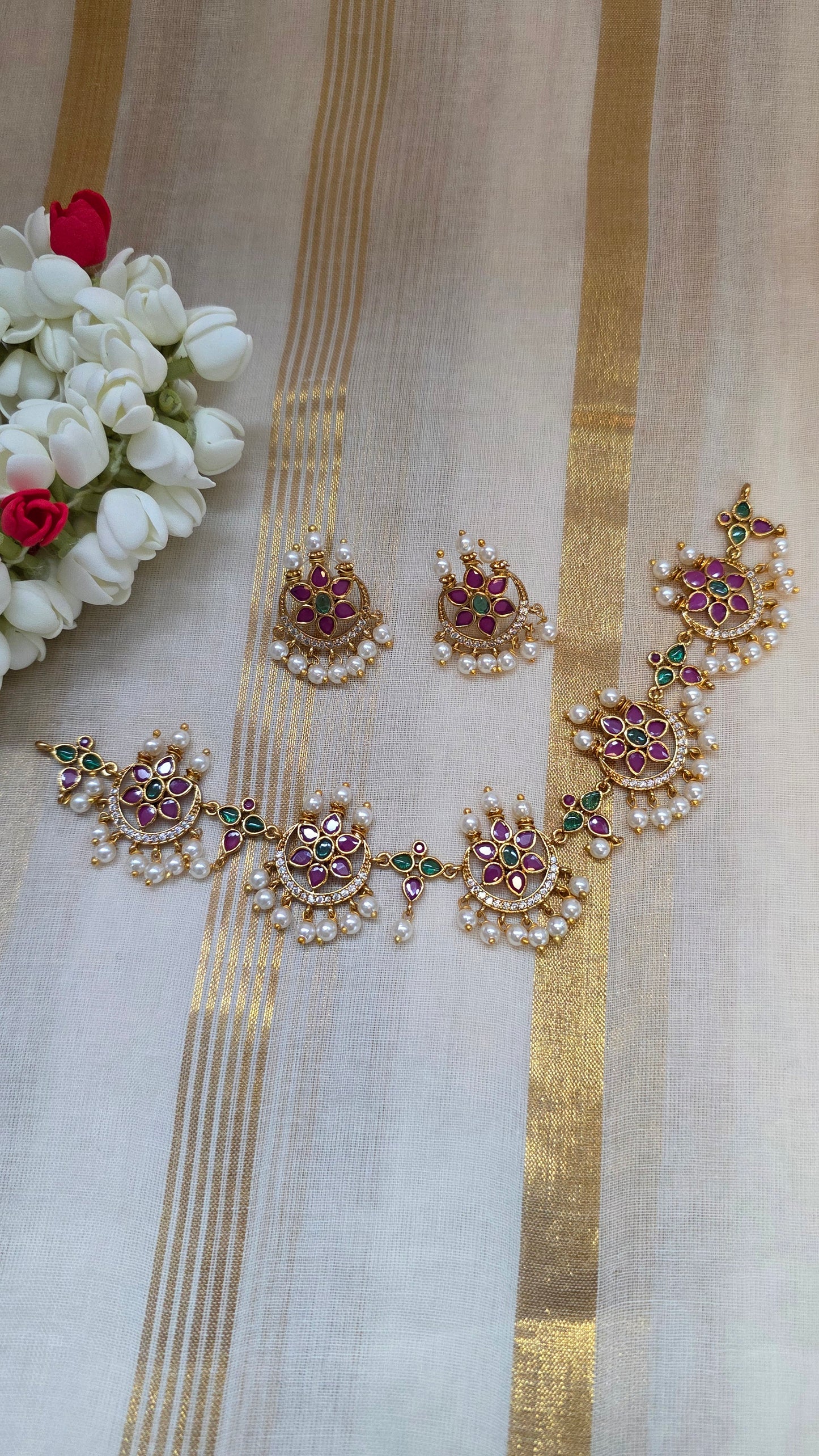 Gold look alike Festive Necklace