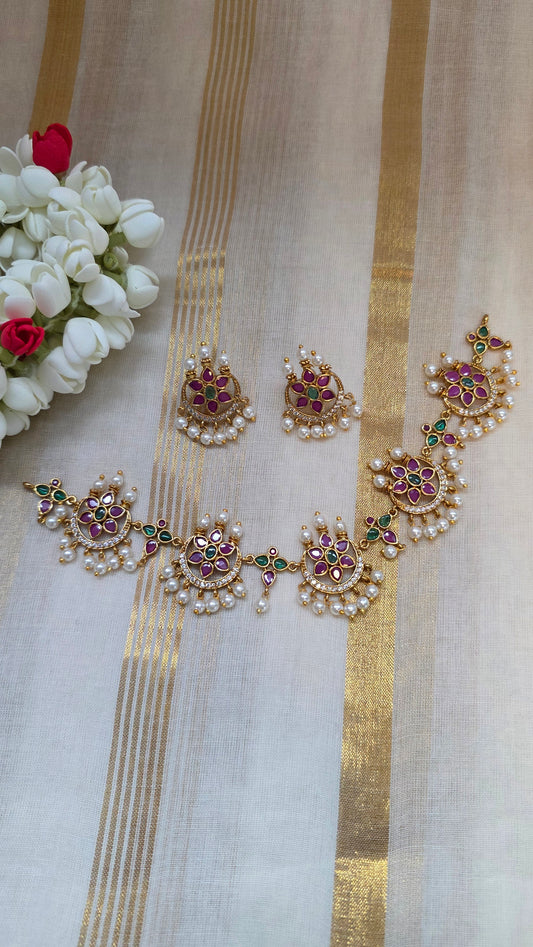 Gold look alike Festive Necklace