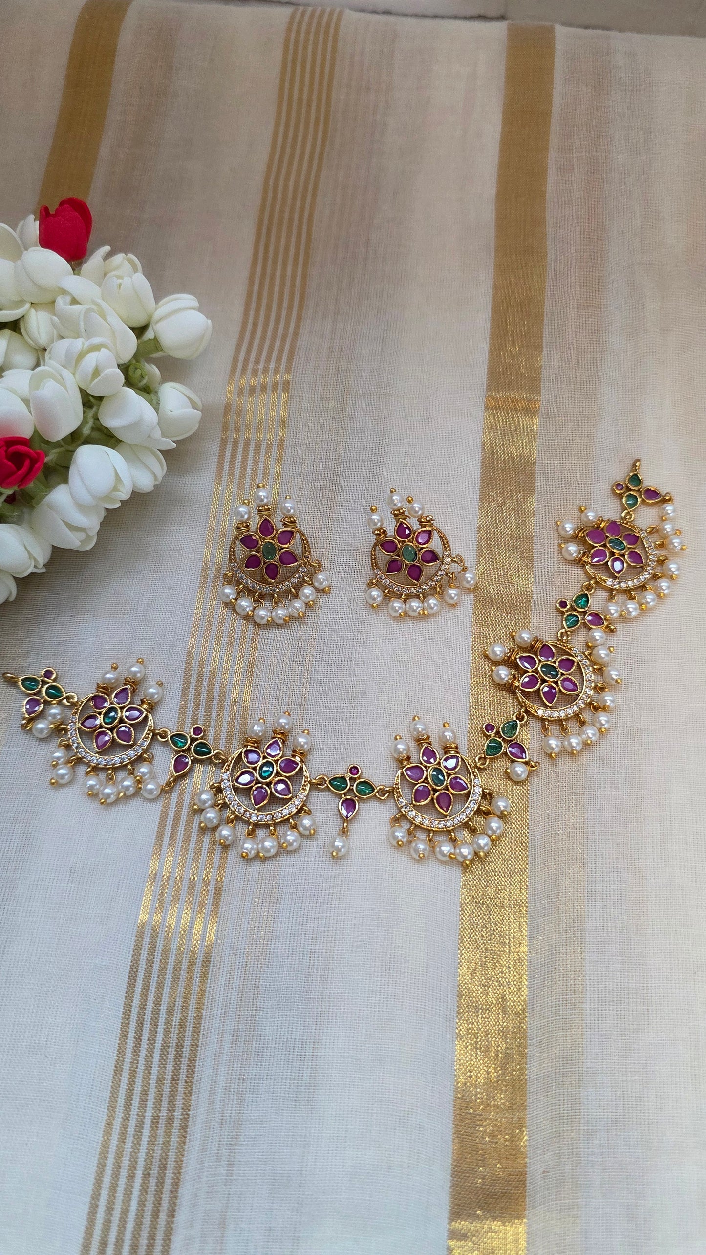Gold look alike Festive Necklace